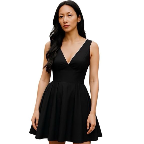 GIOVANNI BEDIN Flare Mini Dress IT42 US6 Medium Pleated Made in Italy NWT $1451 - Picture 2 of 13